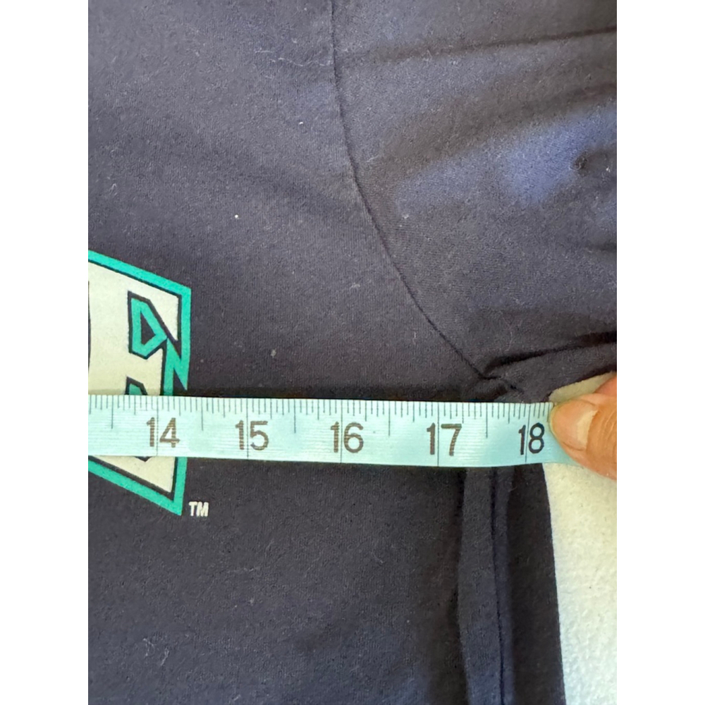 Youth Majestic Seattle Mariners Ichiro 51 Jersey XL Navy Teal short sleeve - Picture 6 of 8